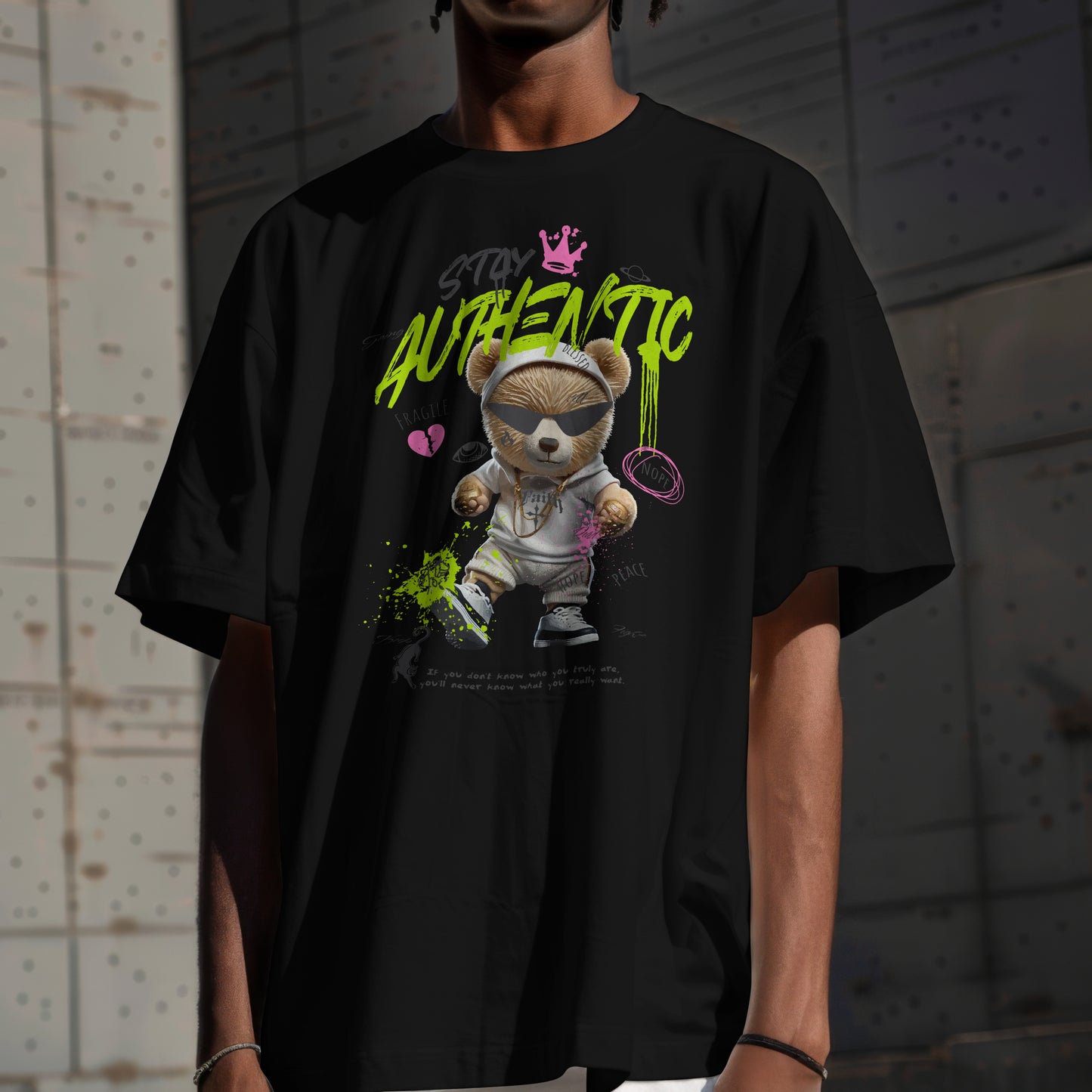 Cotton T-Shirt with Vibrant Graphic Print