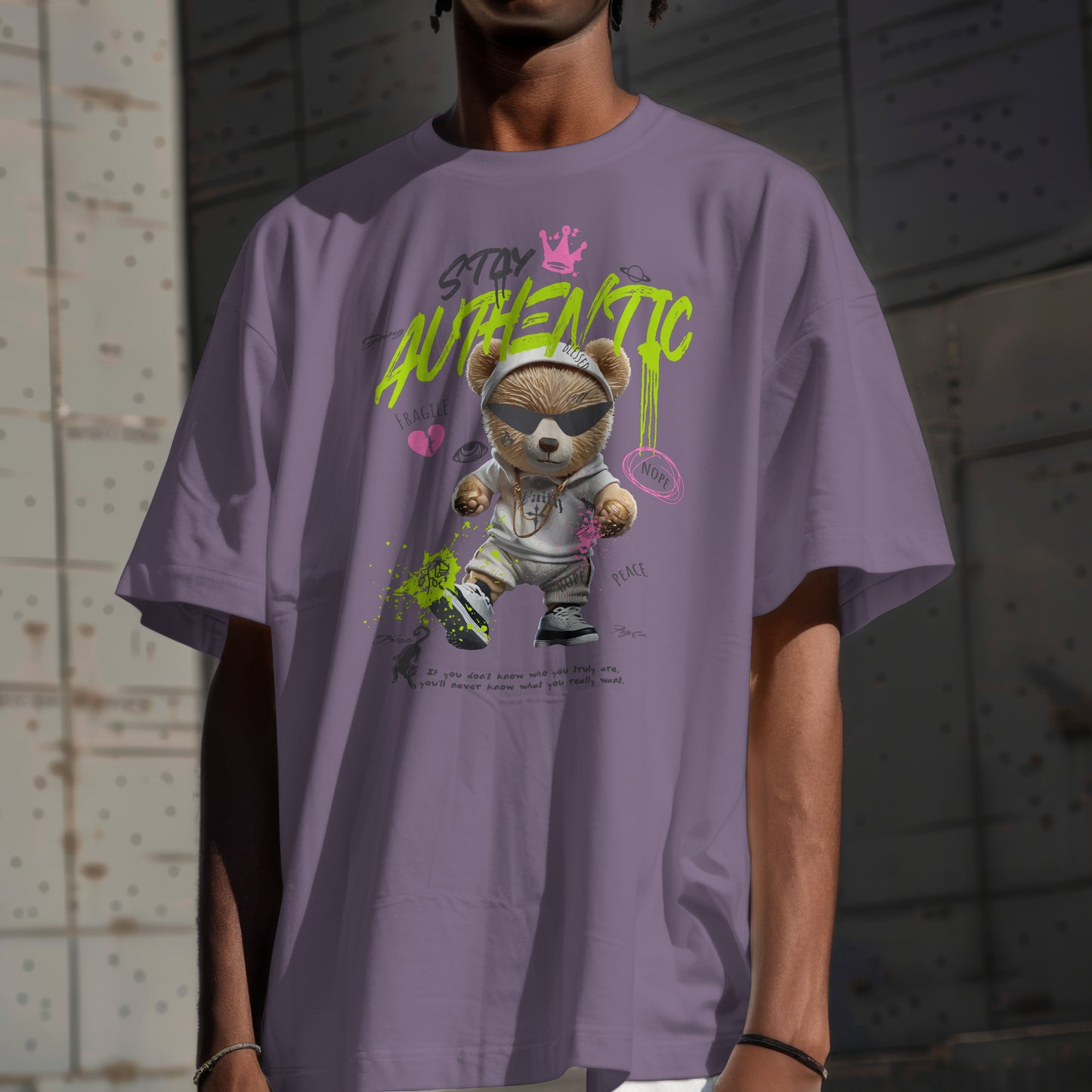 Cotton T-Shirt with Vibrant Graphic Print